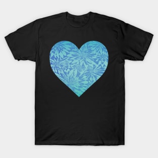 Pretty Digital Floral Ocean Vibes T-Shirt